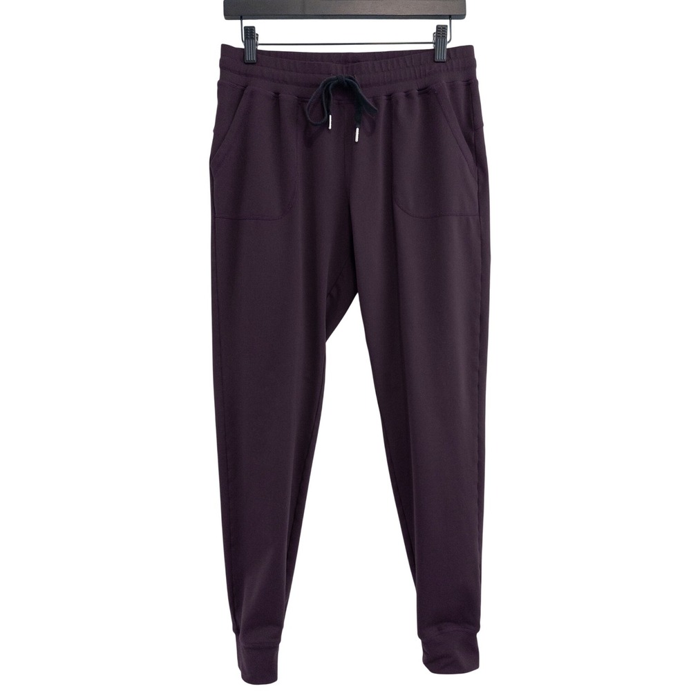 Zyia Active Jogger Pants Womens Medium Plum High Rise Peak Joggers Athleisure